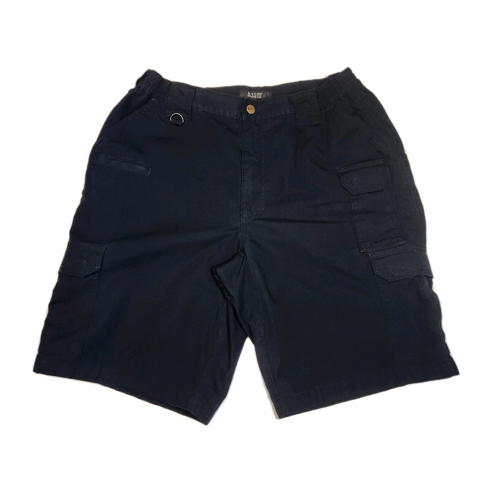 5.11 Tactical Cargo Shorts Mens 34 Navy Ripstop Utility Hiking Outdoor 8 Pocket